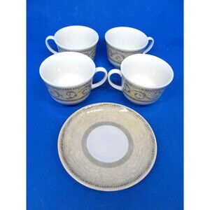 Johnson Brothers Acanthus 4 Tea cups and 1 saucer EUC